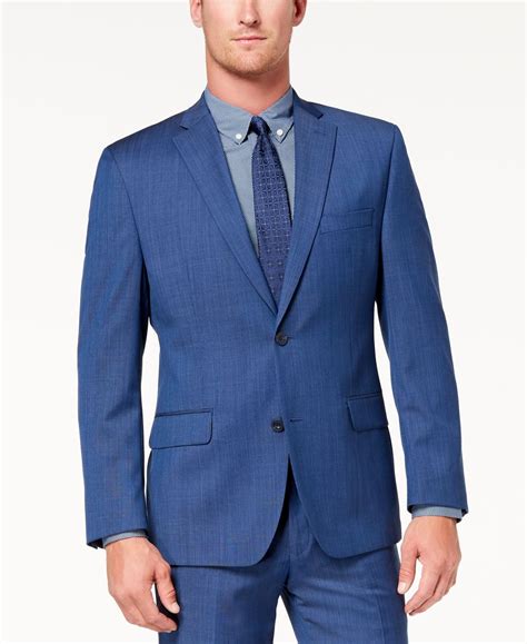 michael kors blue solid classic fit suit|Michael Kors men's suits reviews.